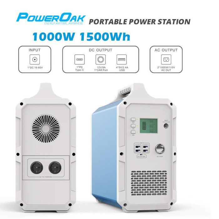 PowerOak - Generador solar PowerOak PS8 EB150 1.500Wh AC/DC - Bancos de energía - PS8