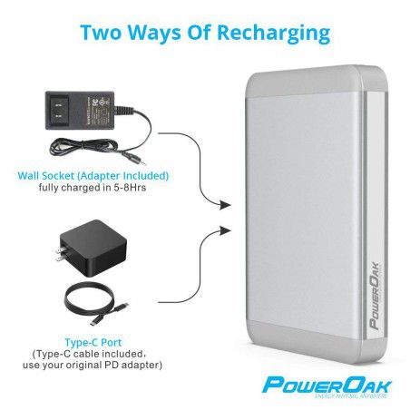 PowerOak - Power bank MacBook PowerOak K3 133 Wh / 36.000 mAh - Power bank - K3