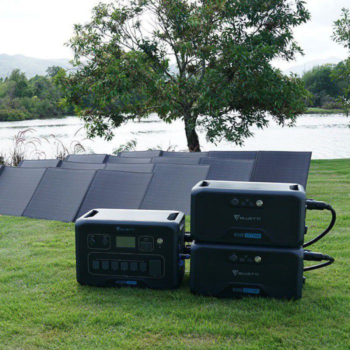 - PowerOak Bluetti AC300 + B300 générateur solaire combo - Powerbanks - AC300
