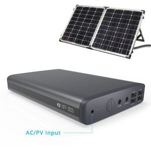 PowerOak - Power bank portatile PowerOak K2 solare 185Wh / 50000mAh - Power bank - K2-S