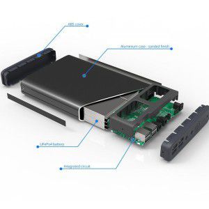 PowerOak - Banque d'alimentation solaire pour ordinateur portable PowerOak K2 185Wh / 50000mAh - Banques d'alimentation - K2-S